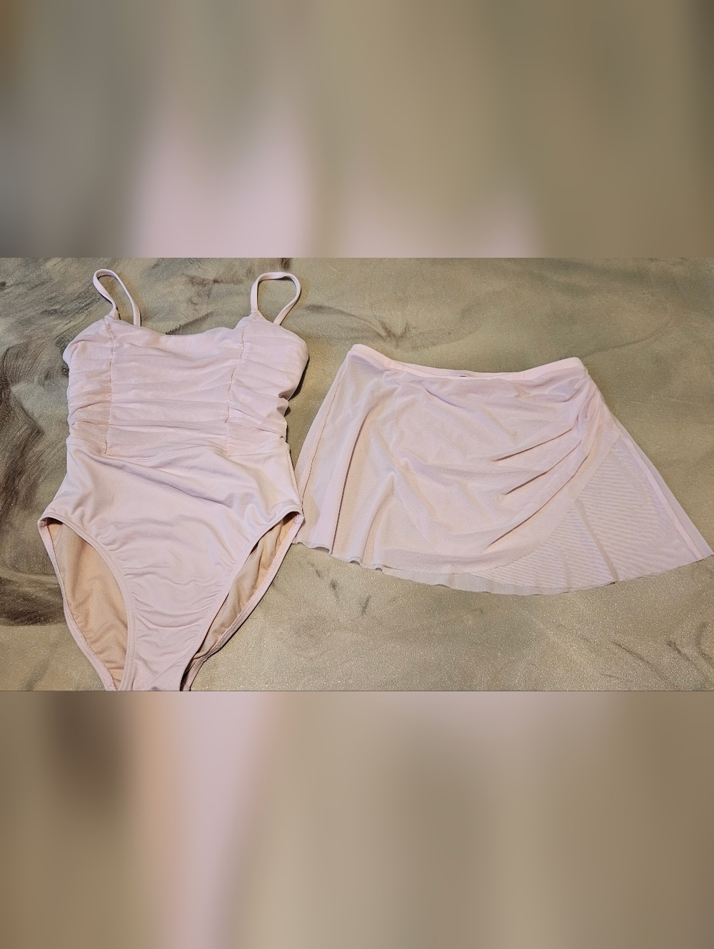 Bloch Pink Leotard With Mesh Skirt Adult Small